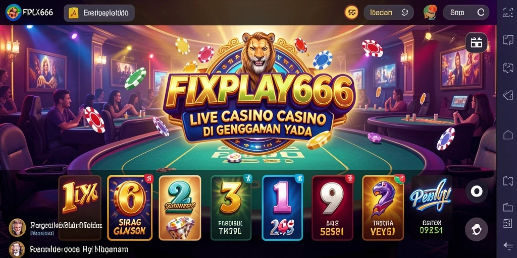 Tampilan gameplay FIXPLAY666 yang menarik dengan dealer live.