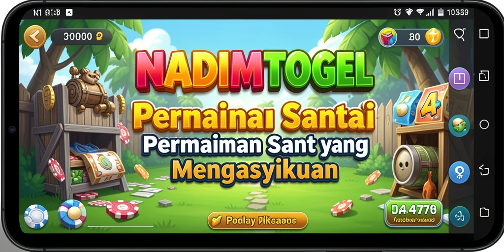 Tampilan menarik dan gameplay sederhana dari NADIMTOGEL.