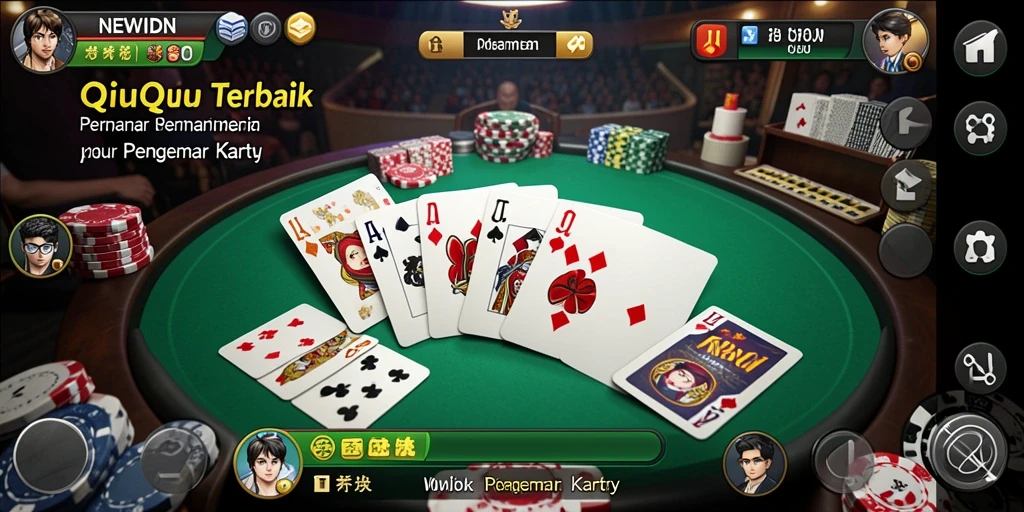 Gameplay QiuQiu yang seru dan kompetitif di NEWIDN.