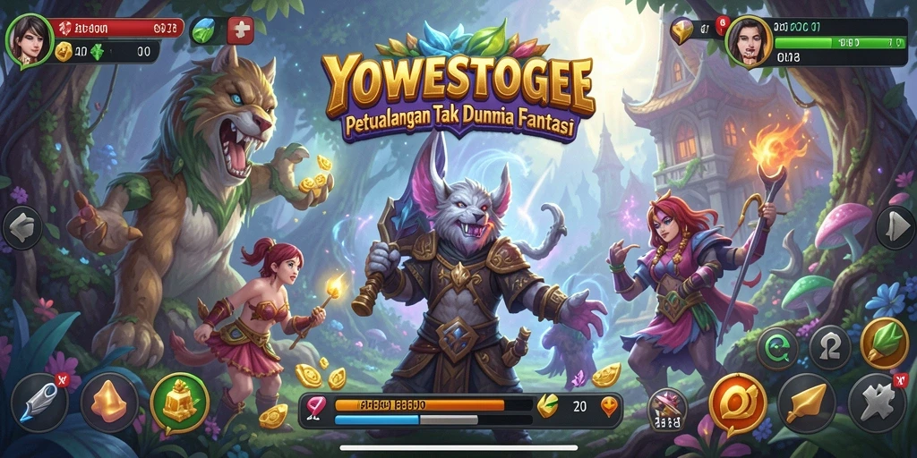Screenshot gameplay YOWESTOGEL yang menunjukkan petualangan seru.